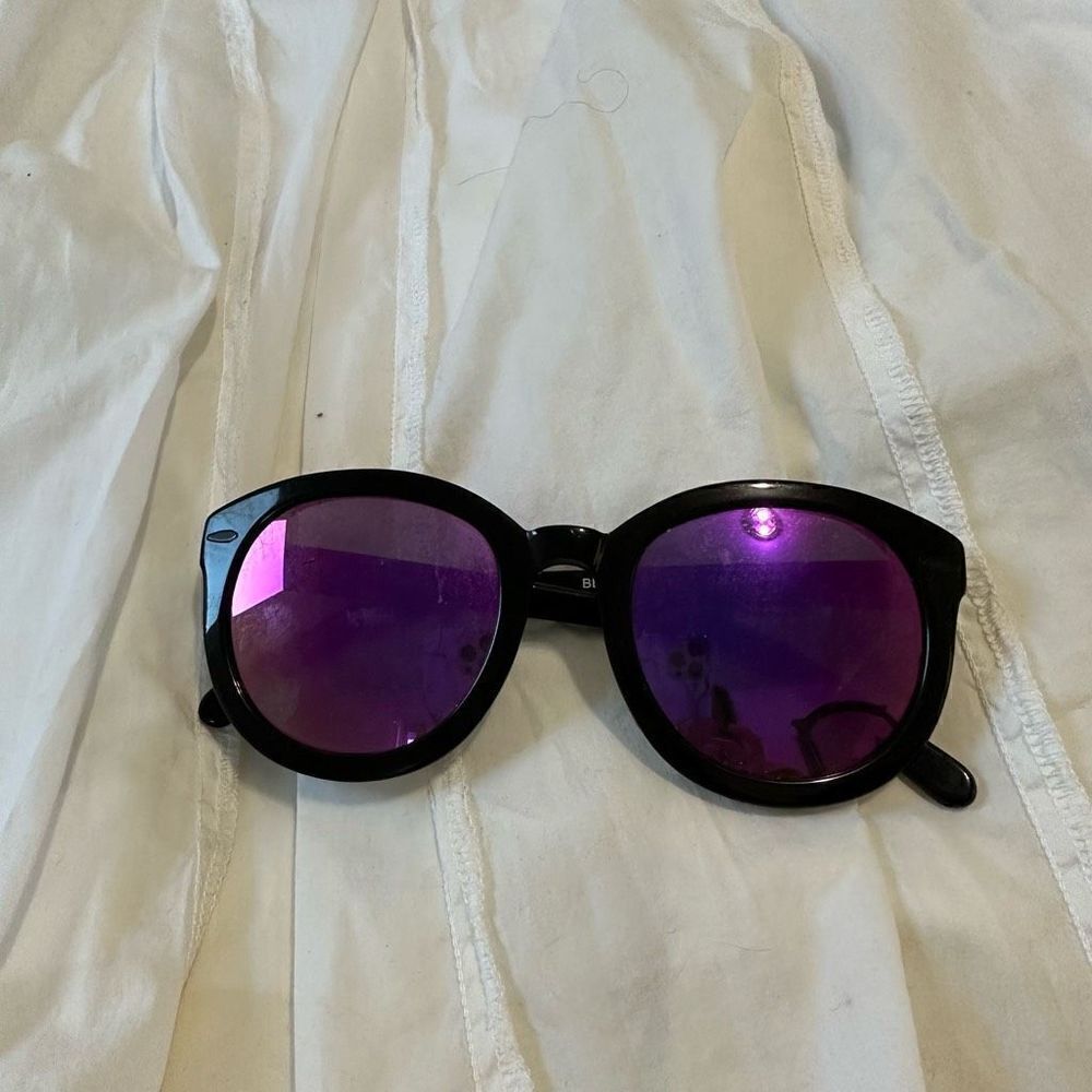 Aqua Swiss purple fashion designer sunglasses
